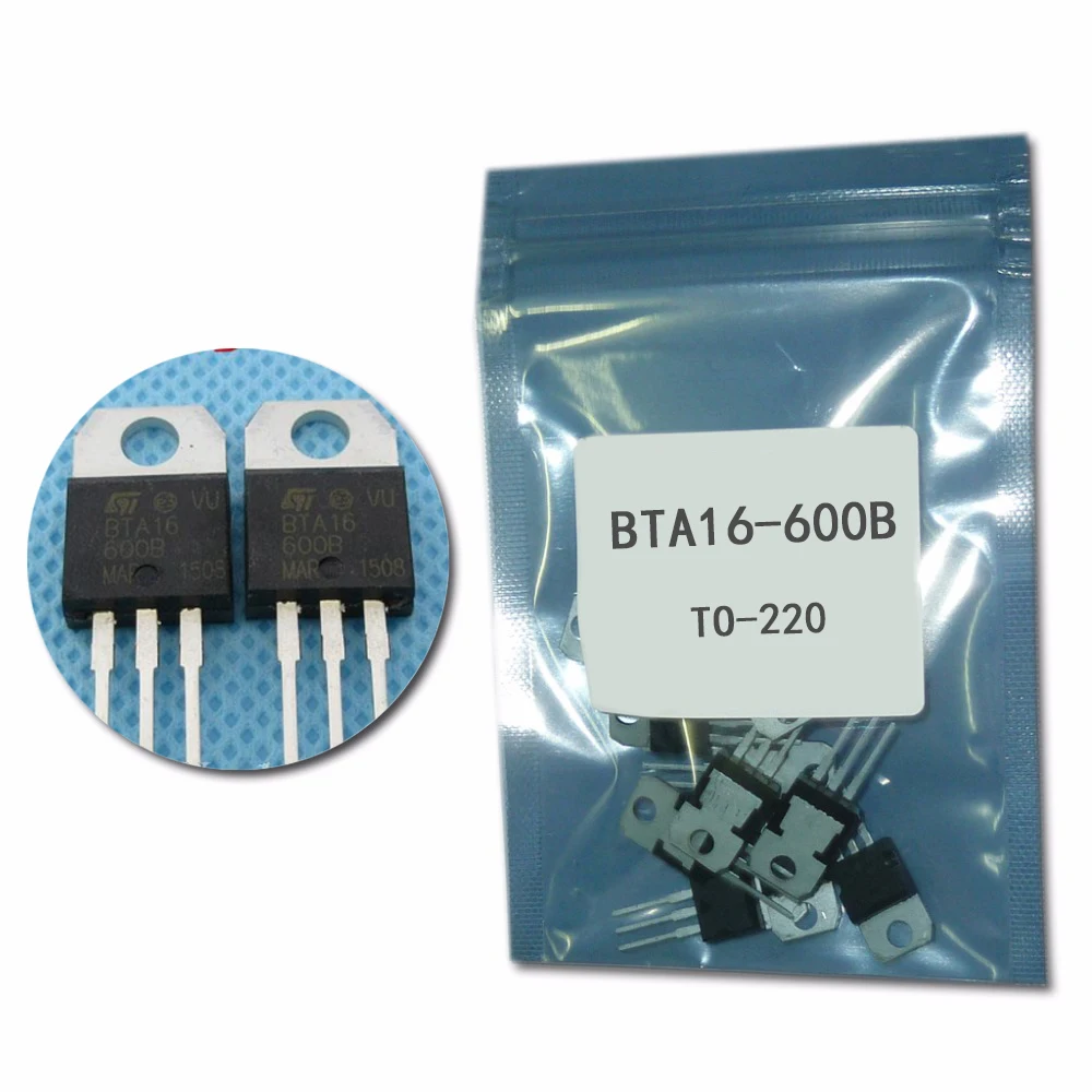 5 шт./лот BTA16-600B TO-220 тиристорный BTA16-600 TO220 BTA16 Triacs тиристорный 16 ампер 600 вольт TO-220 тиристорный