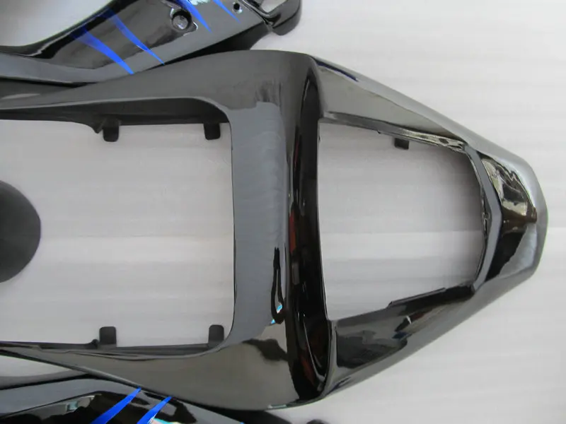 Топовый Комплект обтекателя мотоцикла для YAMAHA YZFR1 00 01 YZF R1 YZF1000 2000 2001 ABS Blue flames black