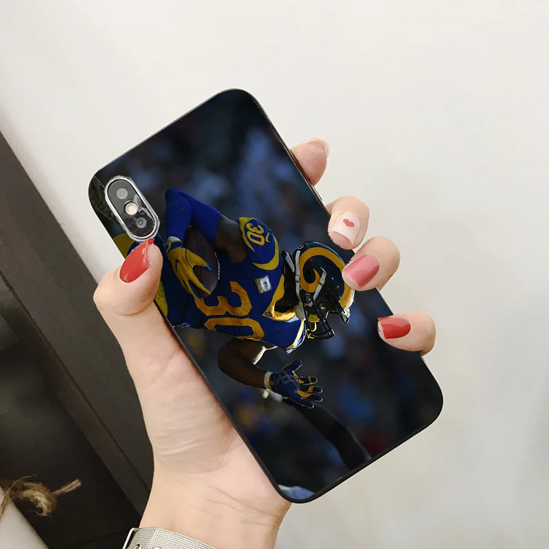 Yinuoda клуб Лос-Анджелес Рэмс чехол для телефона NFL Джаред Гофф iPhone по номерам DIY