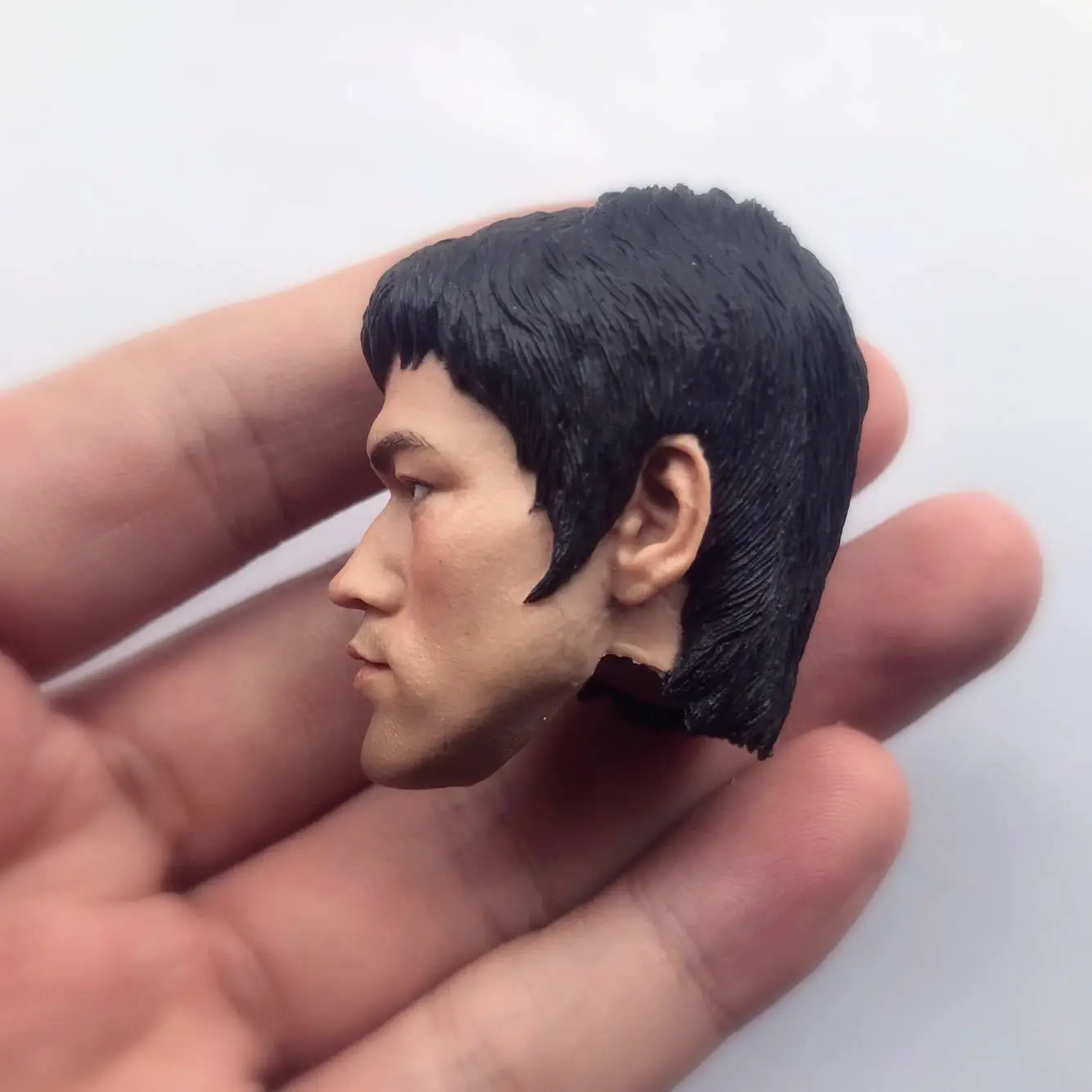 1/6 голова Брюса Ли игра смерти для горячих игрушек дракона Ganghood ZC лепка|Игровые