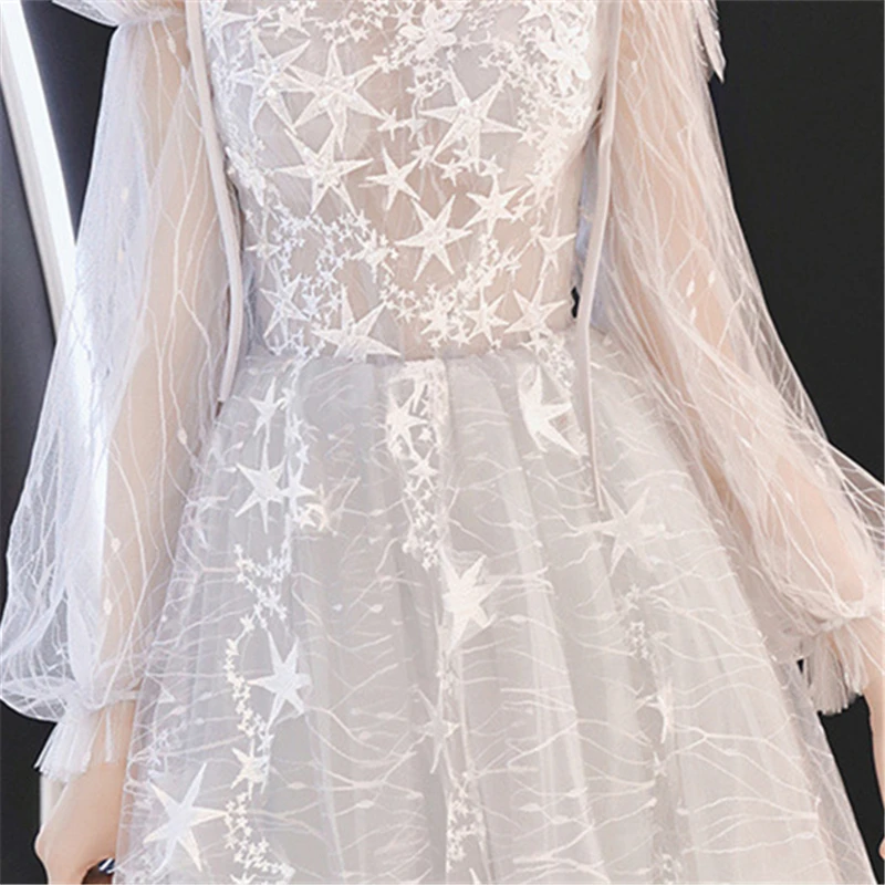 Vestidos De Gala, цвета шампанского, вырез лодочкой, длинный рукав, платье А-силуэта, платья для женщин, вечерние, длина до пола, платья для выпускного вечера размера плюс, E428