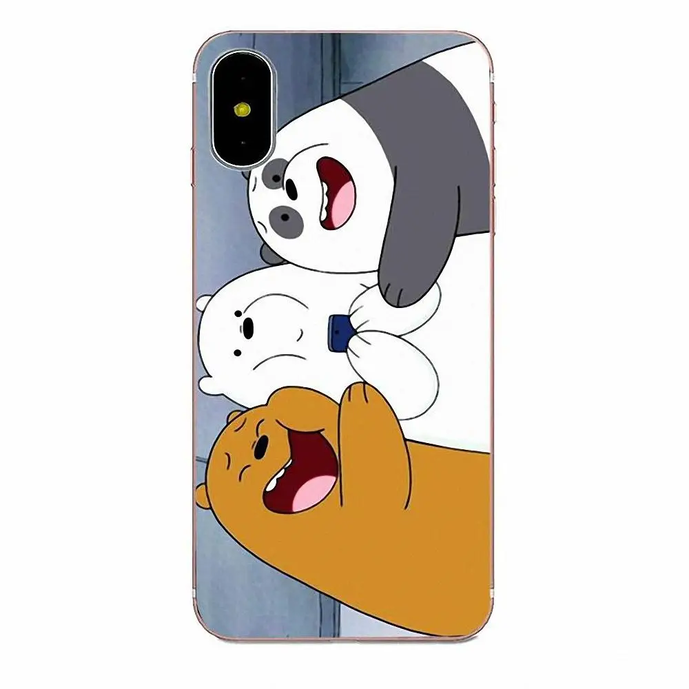 as picture Для Xiaomi Redmi Mi Note 7 8 9 SE Pro Lite Go Play TPU мягкие Аксессуары для телефонов, чехол, Мы Голые Медведи - Цвет: as picture