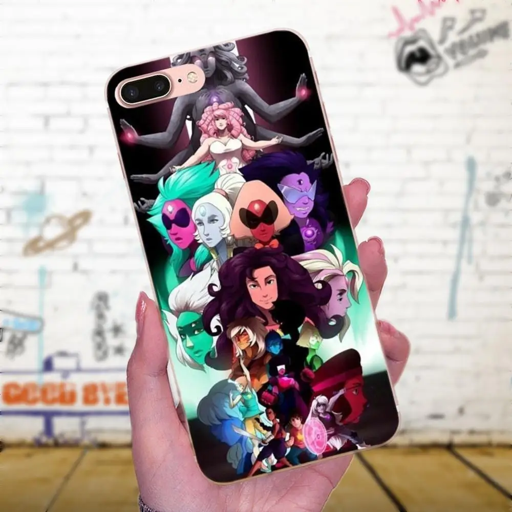 Мягкий мобильный телефон Steven Universe Doodle Crystal Gem Для Galaxy J1 J2 J3 J330 J4 J5 J6 J7 J730 J8 2015 2016 2017 2018