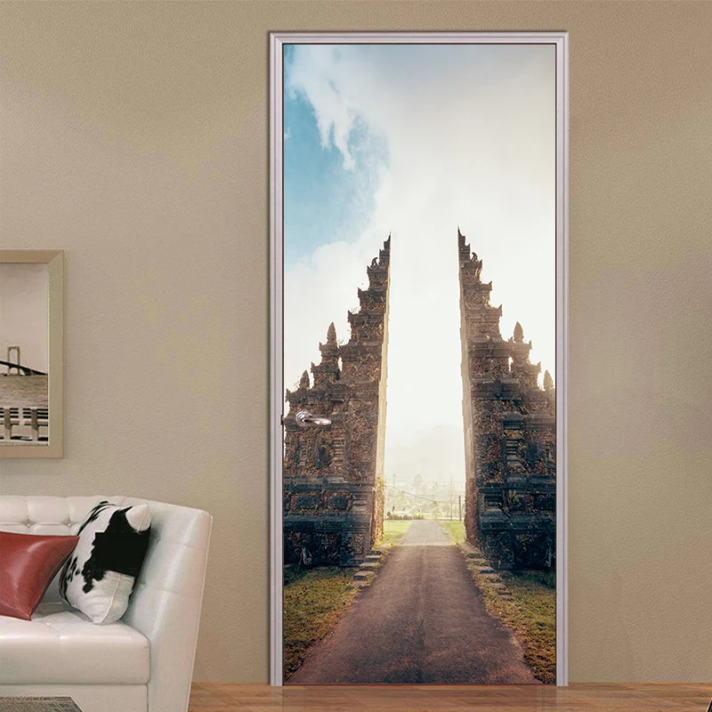 Наклейки на стену с абстрактным рисунком стикер дверью здания стикеры для