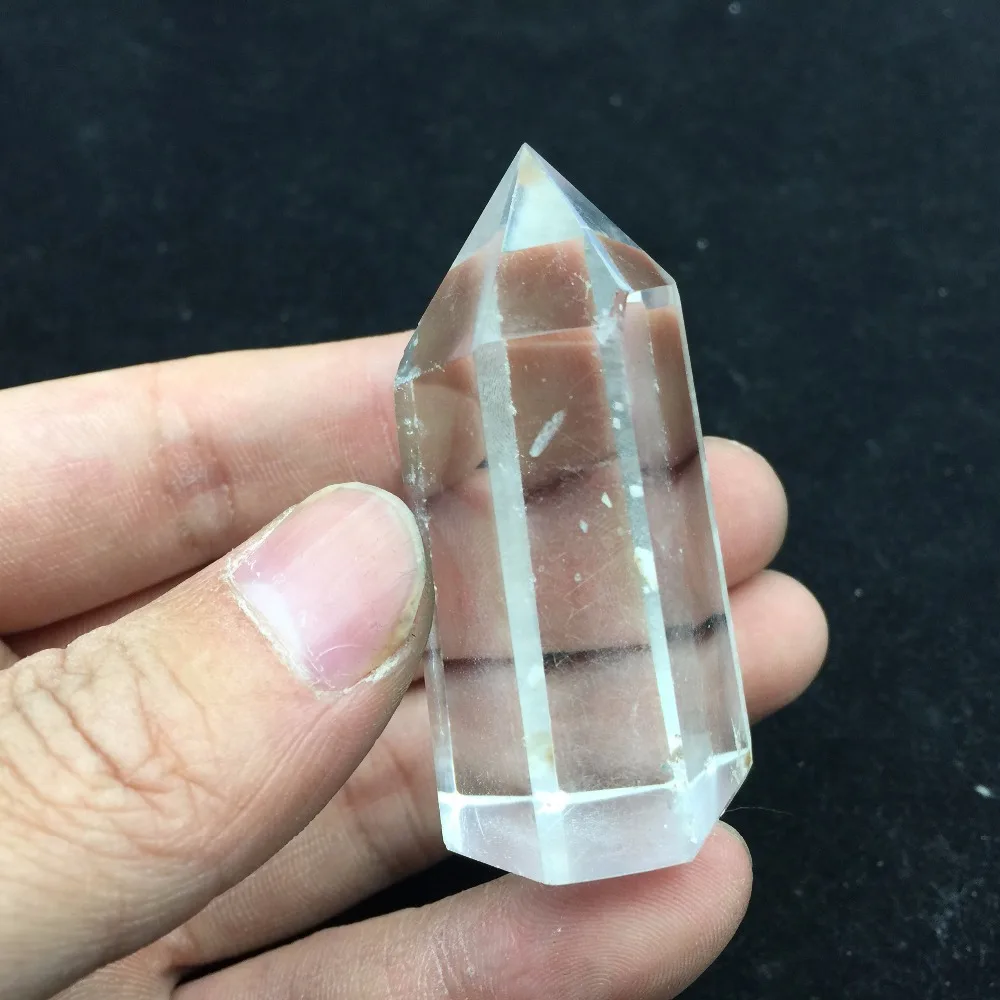 65 г натуральный стиль AAA прозрачный кварцевый кристалл целебная точка