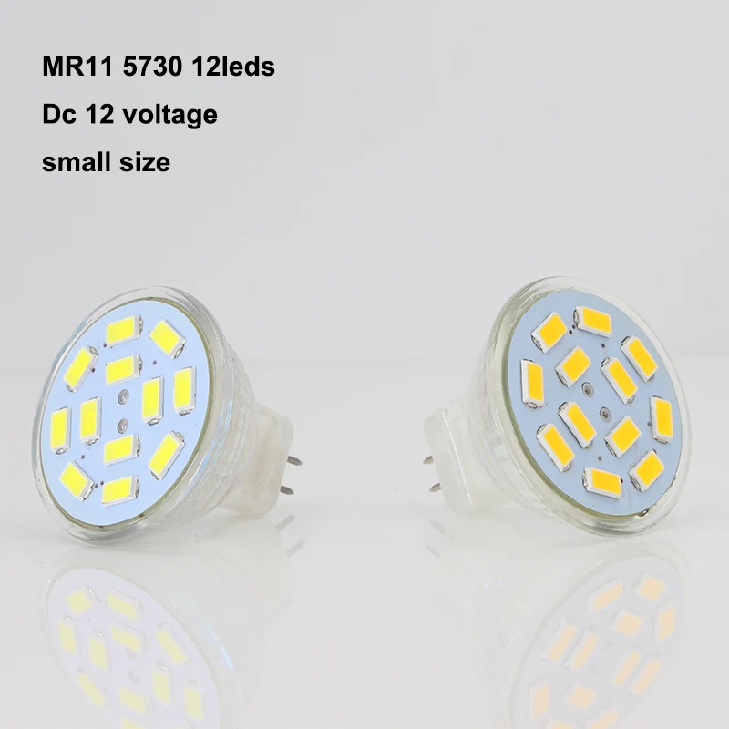Joneaz 1X lampara led 12 В лампа MR11 прожектор 3 Вт стеклянная чашка маленький размер 5730