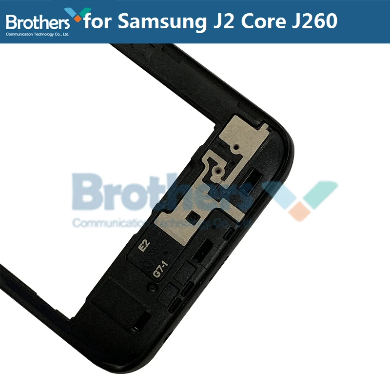 Для Samsung Galaxy J2 Core J260 средняя рамка с кнопками объектива камеры для J260F J260G тест