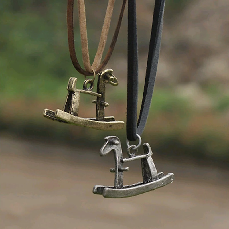 2018 Новая мода горячая распродажа ретро лошадь ювелирные изделия кулон ожерелье