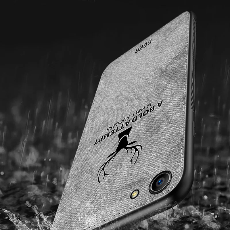 Fabric Ultra-thin Canvas Silicon Phone Case For OPPO findX R9 F7 F5 K1 A5 find X Cloth Texture Soft Protective Cover Coque case | Мобильные