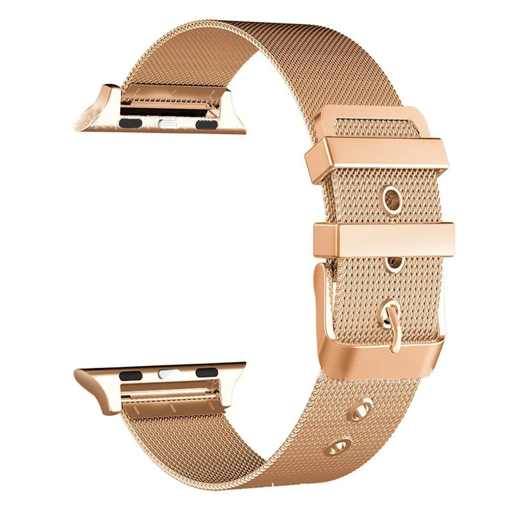 Нержавеющая сталь сетки Ремешки для наручных часов Apple Watch 1/2/3/4/5 38-40/42-44 мм ремешок для часов с разъемом для наручных часов Iwatch, ремешок Аксессуары для часов