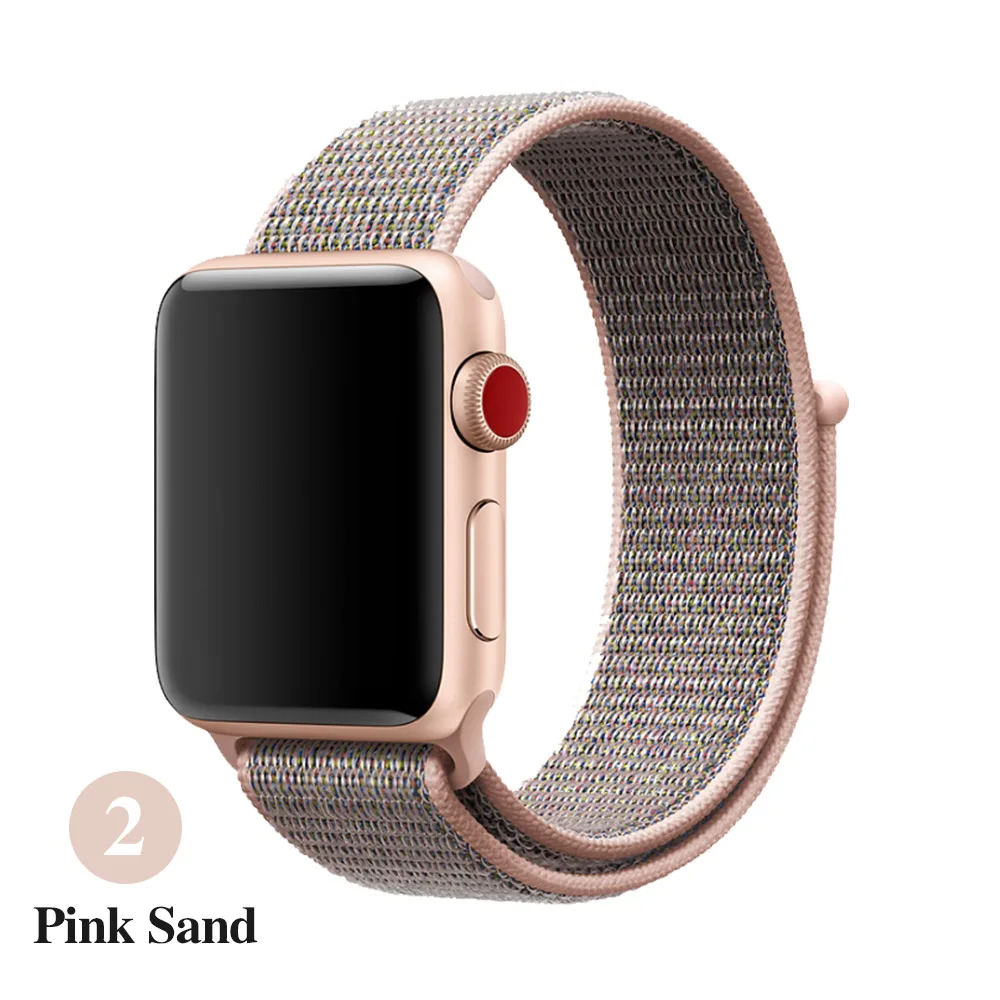 Подходит для Apple ремешок 4 3 2 1 iwatch 42 мм 38 часы браслеты 44 40 нейлоновый дышащий whatchband
