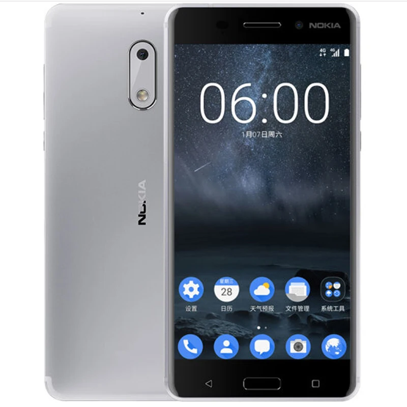 Разблокированный оригинальный Nokia 6 Смартфон android 7 0 Wi-Fi 5 'ɴ Гб Оперативная