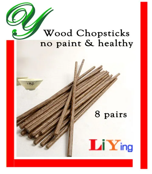8 пар/уп. посуда деревянных палочек для еды без краски Экологичные натуральные