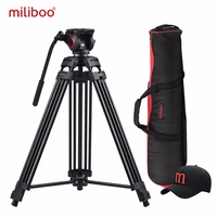 miliboo mtt601a aluminum heavy duty fluid head camera tripod for camcorderdslr stand professional video tripod