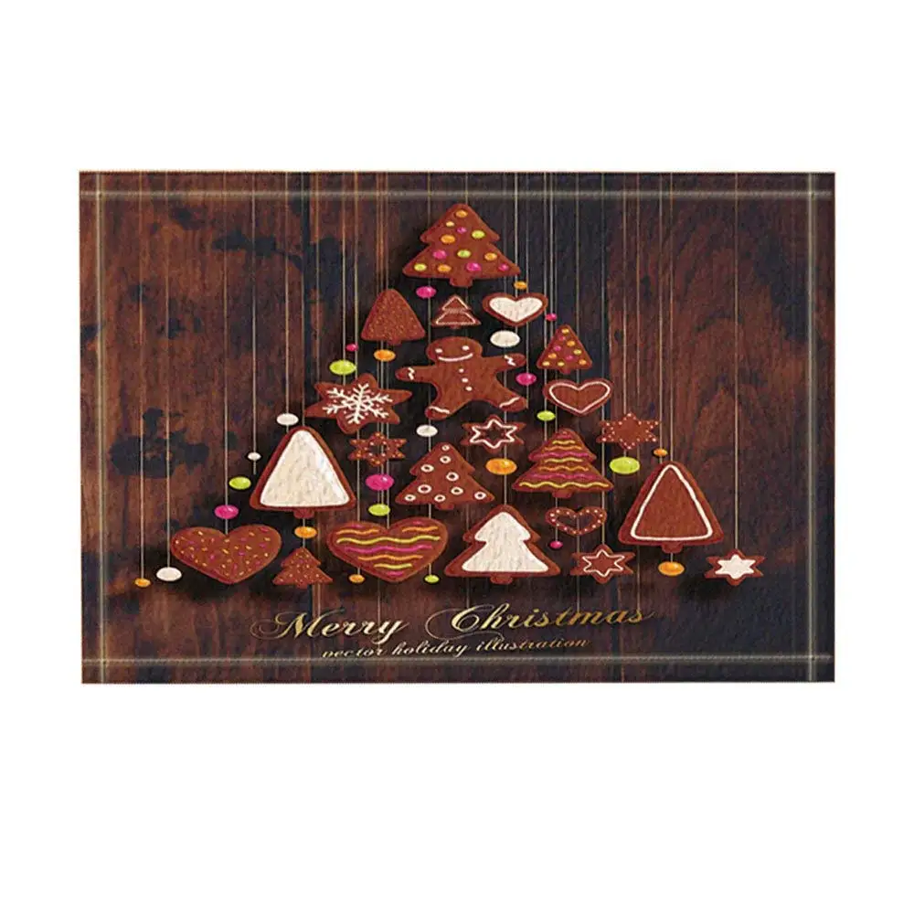 Подарок для детей занавески ванной Висячие рождественские печенья