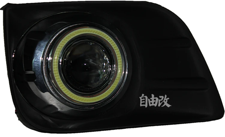 

COB Angel Eye daytime running light + halogen Fog Light with Projector Lens for 2010-12 toyota prado 2700/4000/LC/FJ150, 2 pcs