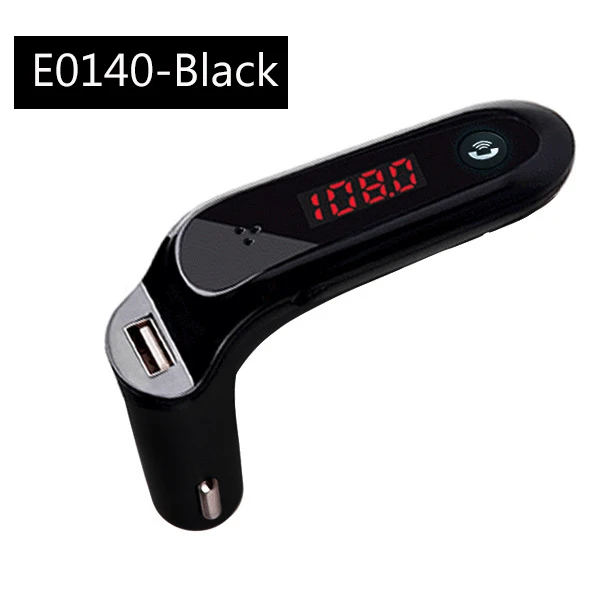 E0140-Black Автомобильный Bluetooth 5,0, fm-передатчик, беспроводной аудио приемник, Автомобильный MP3 плеер, 2.1A, двойной USB, быстрое зарядное устройство, автомобильные аксессуары - Название цвета: E0140-Black