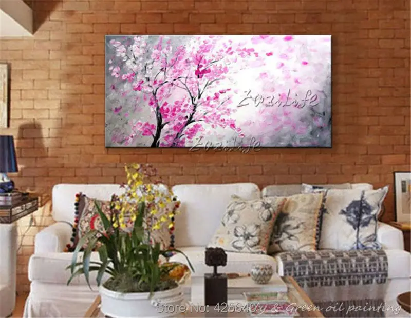 Картина с розовыми цветами ручная работа картина маслом 3D текстурная настенная