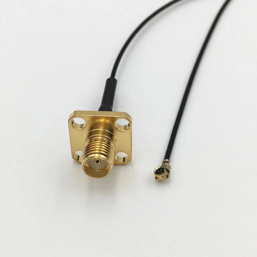10 шт. 1 13 мм IPEX IPX U.fl к гнезду SMA с 4 отверстиями фланцевое крепление панельный
