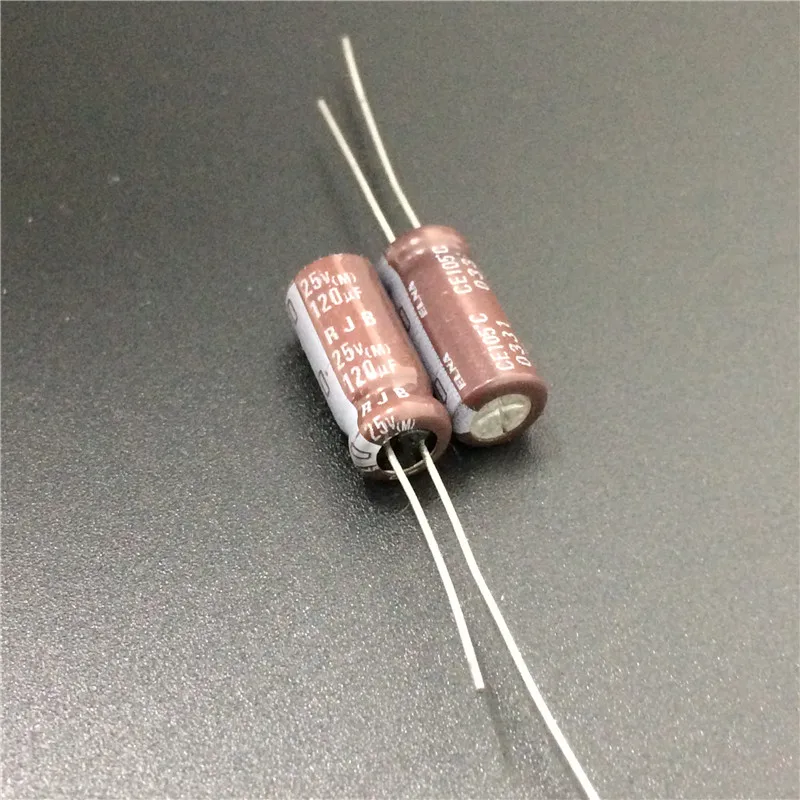 50 шт. 120мкФ 25В ELNA Япония RJB серии 6х15 мм низкое сопротивление 25V120uF аудио