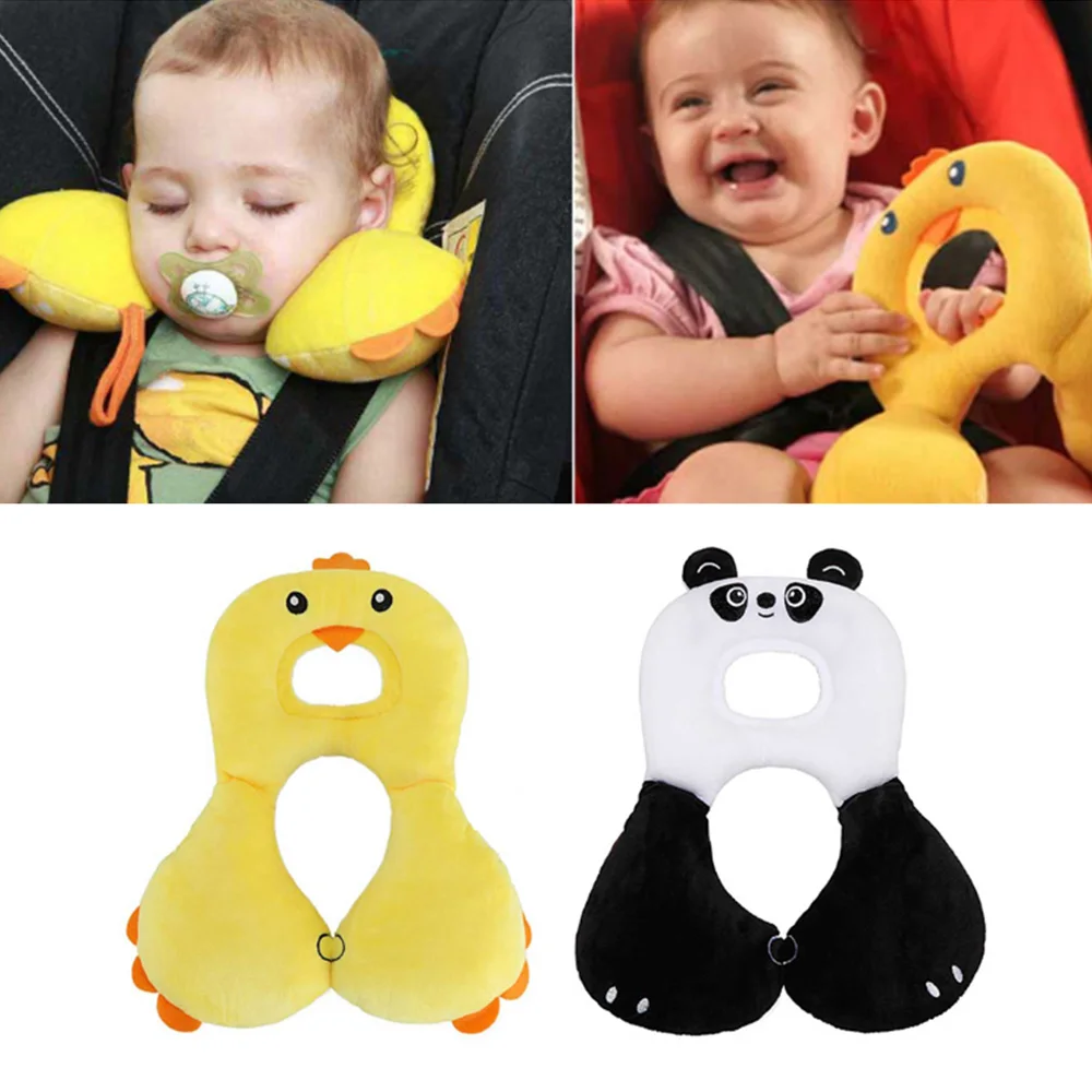 Милая детская подушка для шеи с животными многофункциональные мягкие U образные