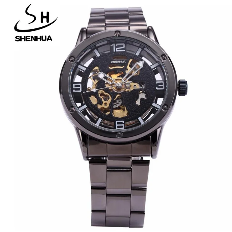 Часы скелетоны Мужские механические модные роскошные брендовые