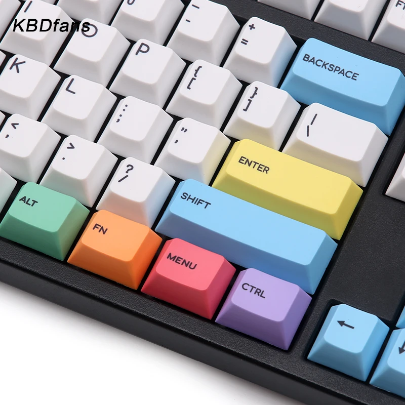 PBT Вишневый профиль Мел keycaps 123 клавиши для механической клавиатуры цвет keycap
