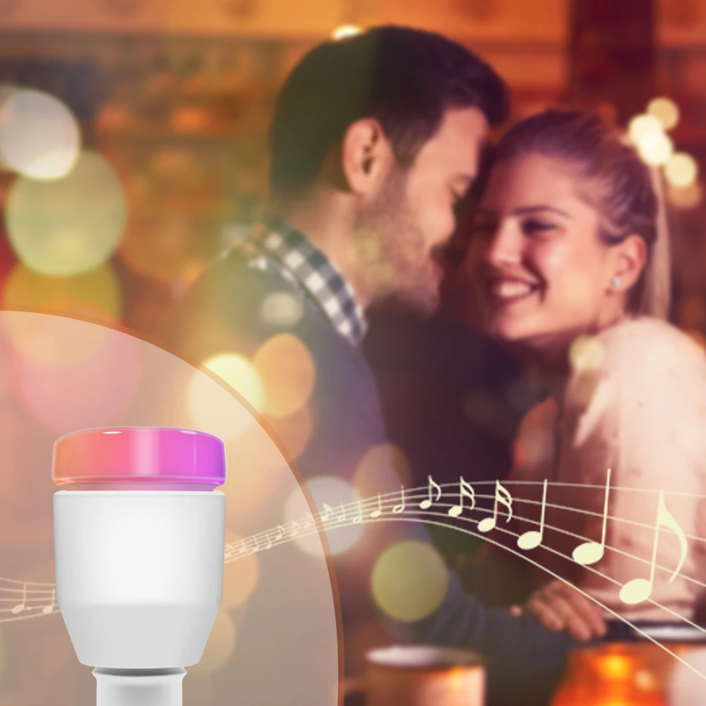 RGB Светодиодная лампа e27 110 В 220 светодиодная 7 Вт 5 беспроводной Wifi Пульт