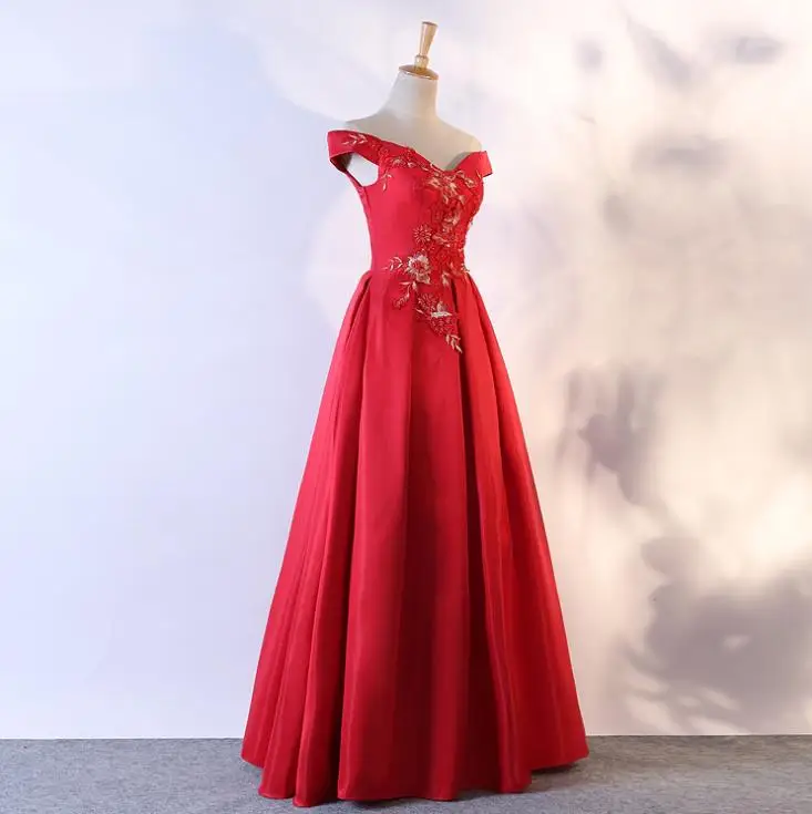 VENSANAC Sweetheart Lace Embroidery A Line Long Evening Dresses 2018 Elegant Short Sleeve Backless Party Prom Gowns | Свадьбы и