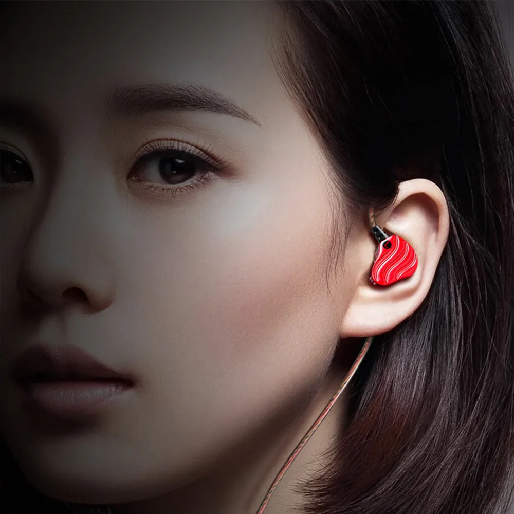 New HIFI Earphone Dual Dynamic Driver Super Bass Stereo Headset With Mic For 3.5mm Mobile Devices | Электроника