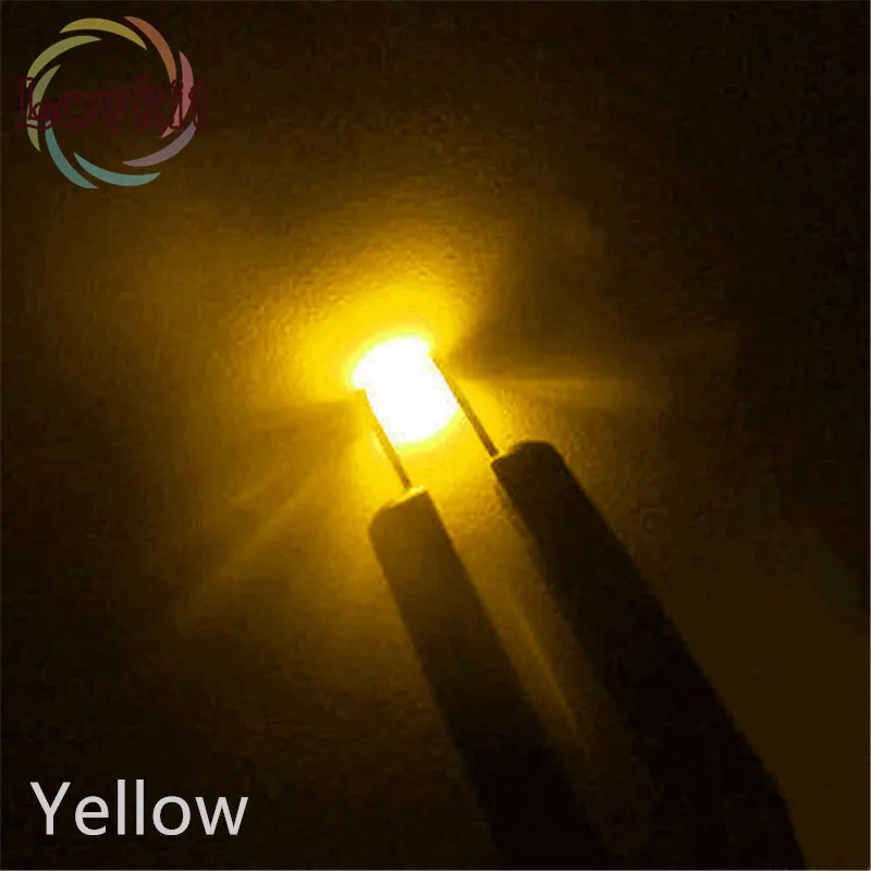 10 шт./лот 0603 SMD предварительно спаянный micro litz проводной светодиодный резистор 8-12 в 20 см DIY 9 цветов на выбор DIY - Испускаемый цвет: Yellow