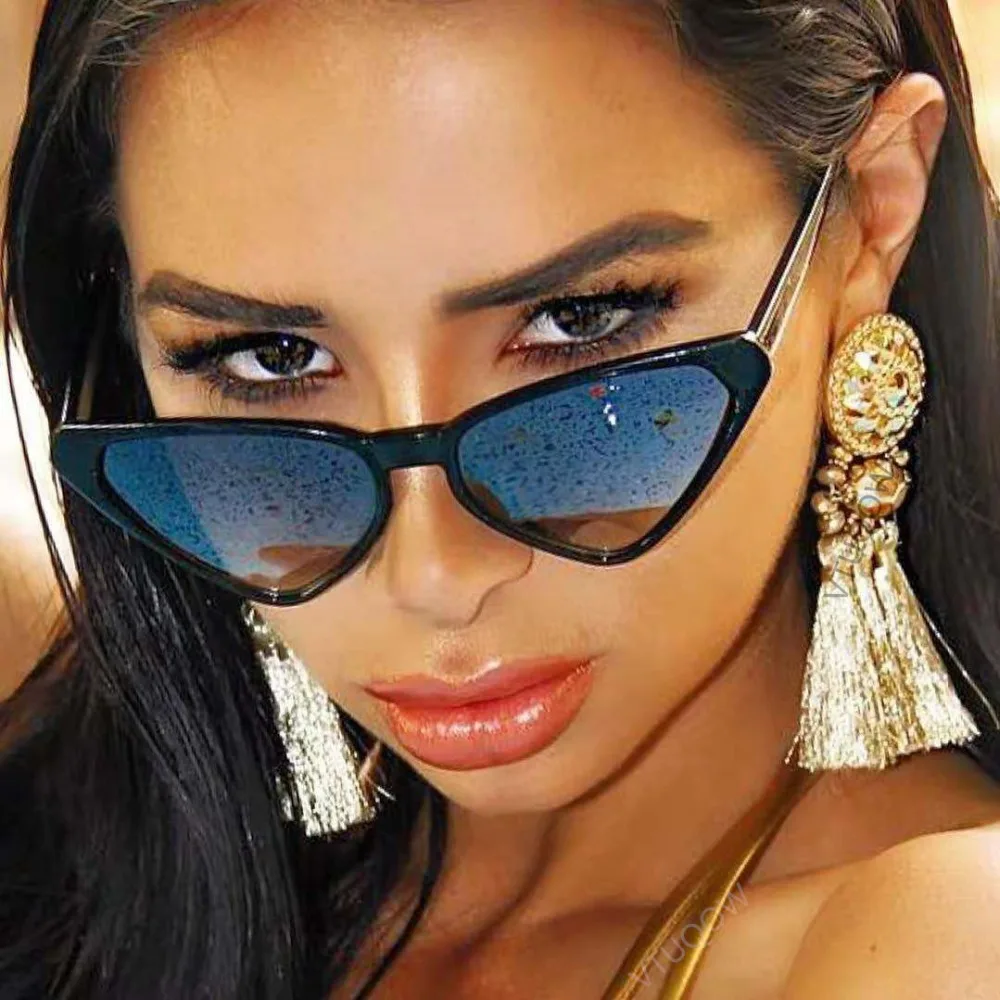 Luxury Brand Cat Eye Sunglasses Women Summer 2019 Vintage Retro Sunglass Female Sun Glasses For gafas de sol mujer okulary | Аксессуары
