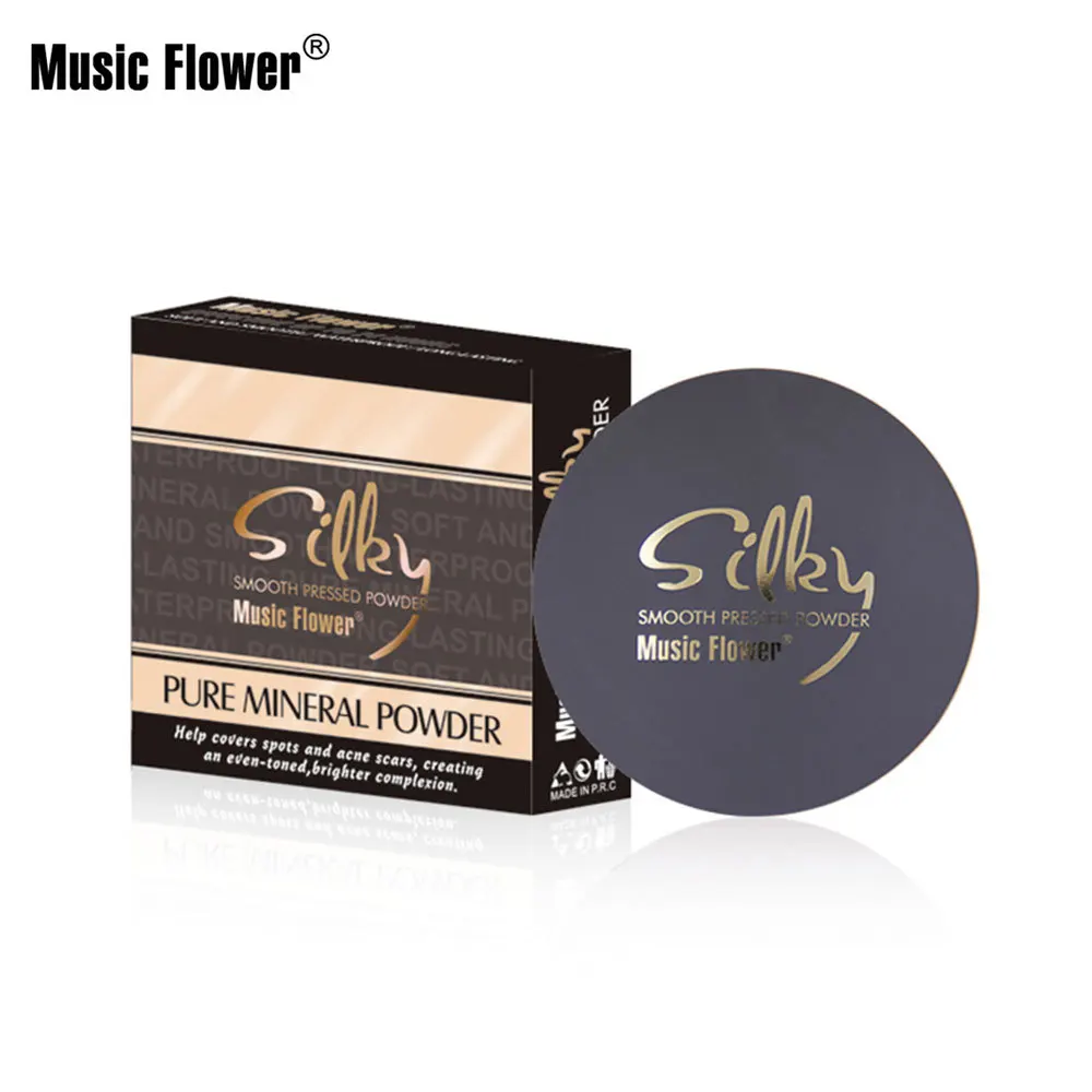 Music Flower новая пудра для лица сказочная гладкая прессованная макияжа Maquiagem Batom
