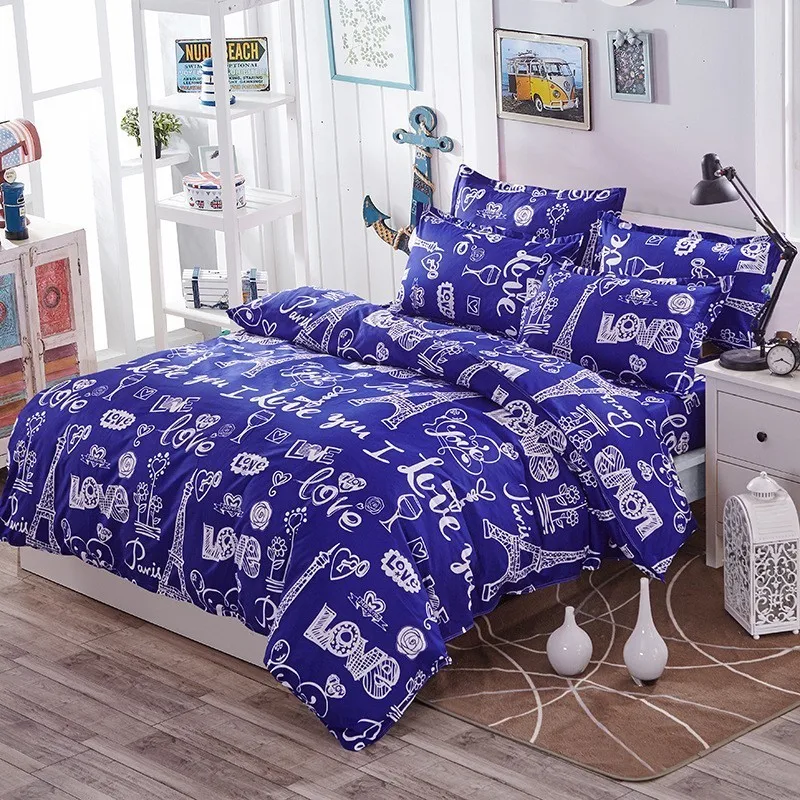 New Creative Pattern Duvet Cover 3/4 pcs Bedding Set Adult Kids Child Bed Linen Single Full Double Queen King Size Bedspreads 2m | Дом и сад