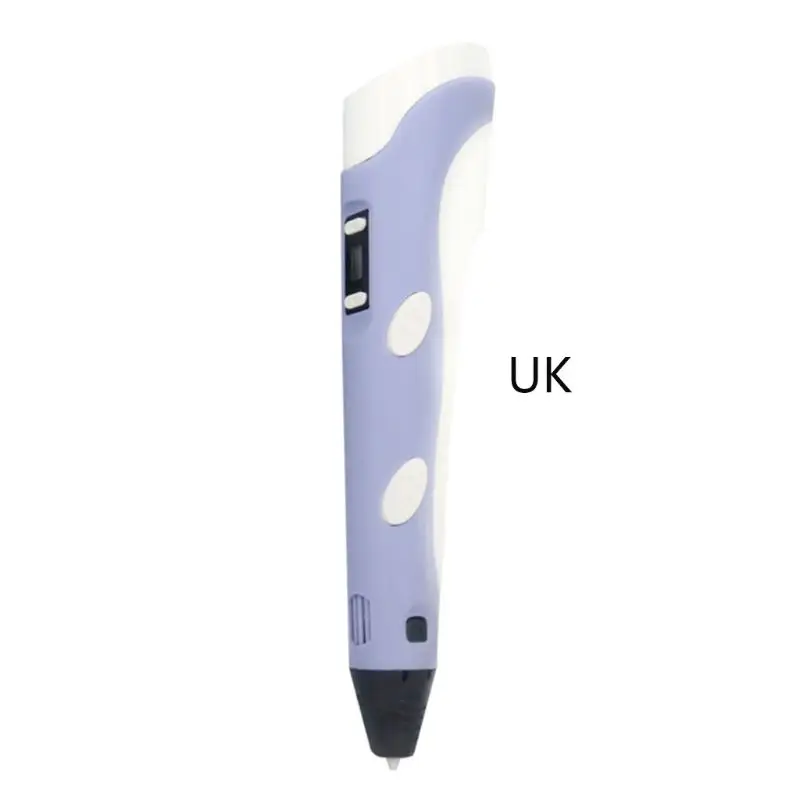 UK-Purple Детский рисунок 3D печать Ручка девочки мальчики дети праздник подарок игрушка образование продукт Великобритания/ЕС/США - Цвет: UK-Purple