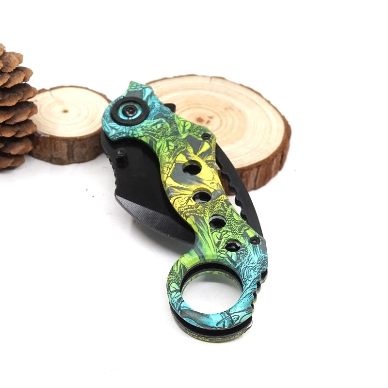 Karambit knife Tactical survival multi-function folding outdoor Hiking Camping Claw Knives high hardness self-defense Tool | Инструменты