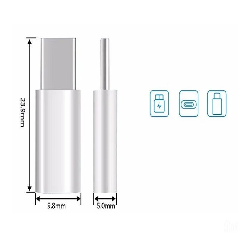 Адаптер Type C для Xiaomi Mi A1 5X Mi5X Mia1 Oneplus 3t 5 3 LG g5 Samsung S8 Plus Micro USB к адаптер Type-c