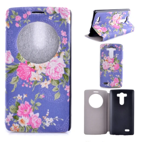 Вадза стенд с Windows всего тела случаи цветок жесткий кожаный чехол для LG G3 мини G5 G4 |