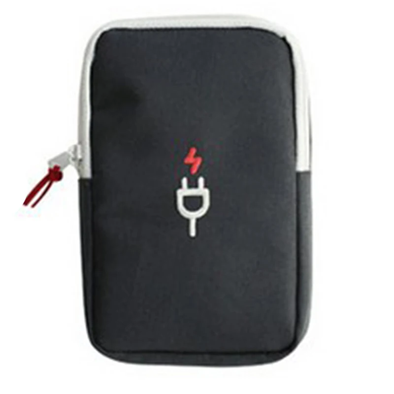 Черный/красный/синий мини наушники кабель для передачи данных USB путешествия портативный Чехол Органайзер сумки для хранения
