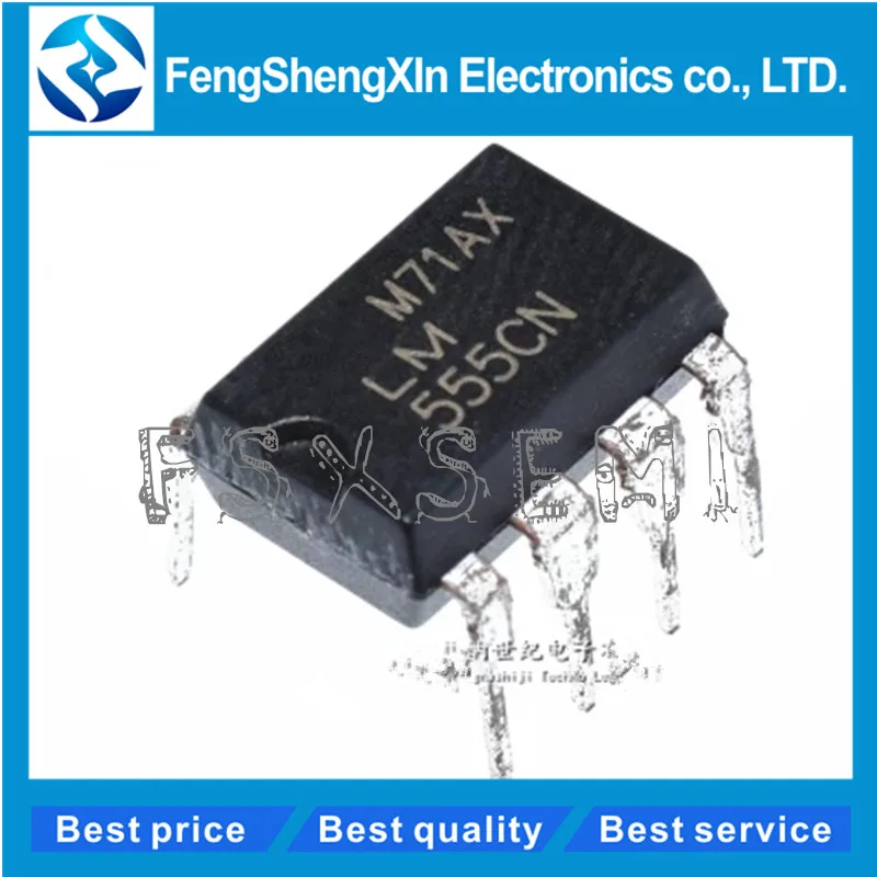

100pcs/lot LM555CN LM555 DIP-8 Frequency signal chip
