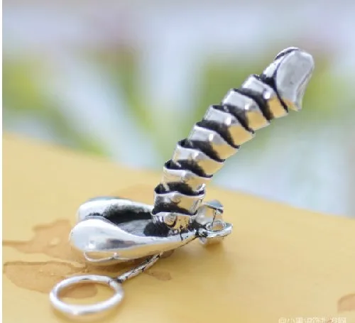 Одежда для мальчика с рисунком небольшого пенис кулон Цепочки и ожерелья 925 пробы