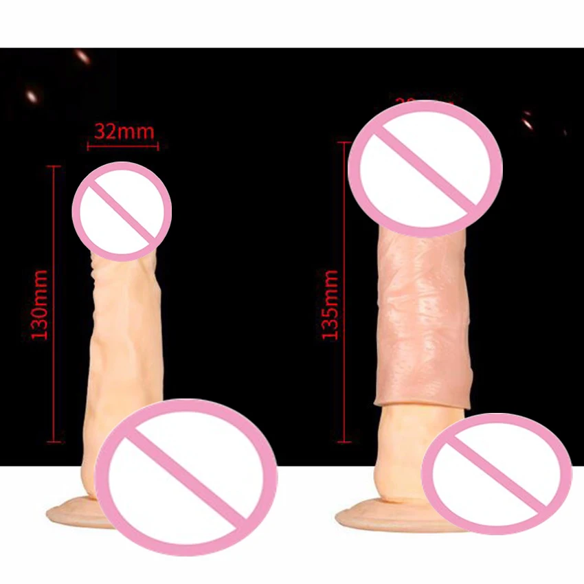 Презервативы с реалистичной кожей рукавами для увеличения пениса многоразовые