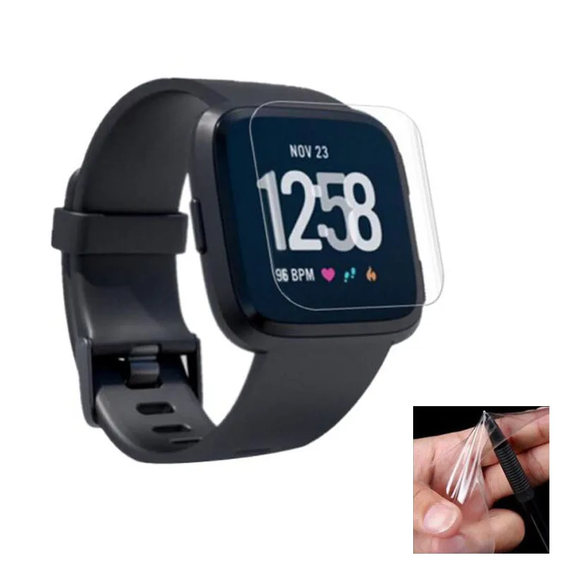 2 шт. прозрачный мягкий силиконовый чехол из ТПУ Защитная пленка для Fitbit Versa / Lite