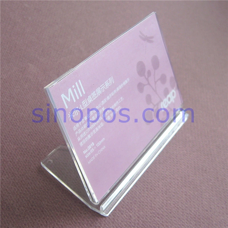 Прозрачный держатель для карт регулируемая стойка столешница с l дисплеем