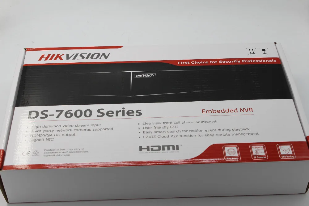 DS-7604NI-K1/4 P 4CH 4K Встроенный сетевой видеорегистратор Plug &amp Play NVR 1SATA 4 порта POE 8MP H.265 с