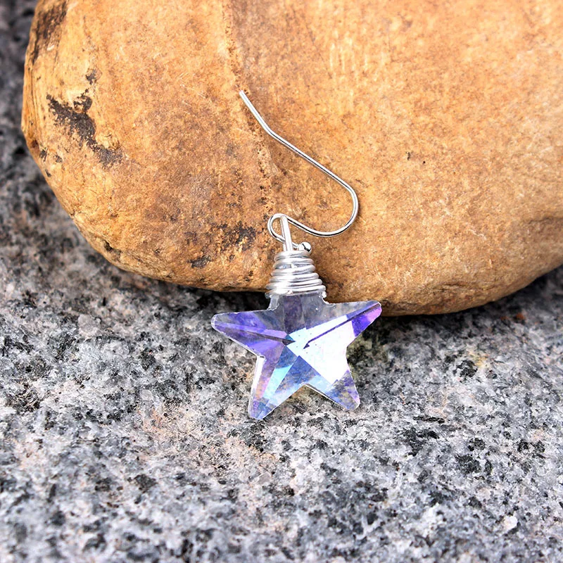 Модные женские серьги-подвески с кристаллами | Украшения и аксессуары