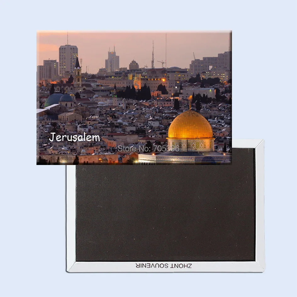 Туристические магниты на холодильник 78*54 мм сувенирные в городе Jerusalem 20777|souvenir fridge