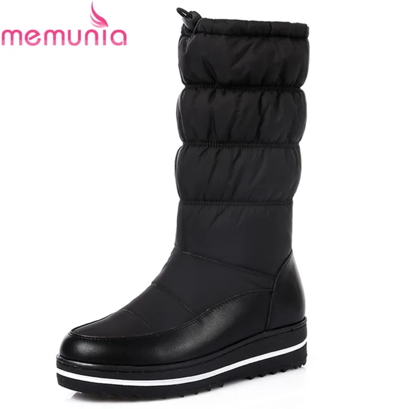 Женские зимние ботинки на танкетке до середины икры|calf boots|mid calf bootsfashion winter boots |