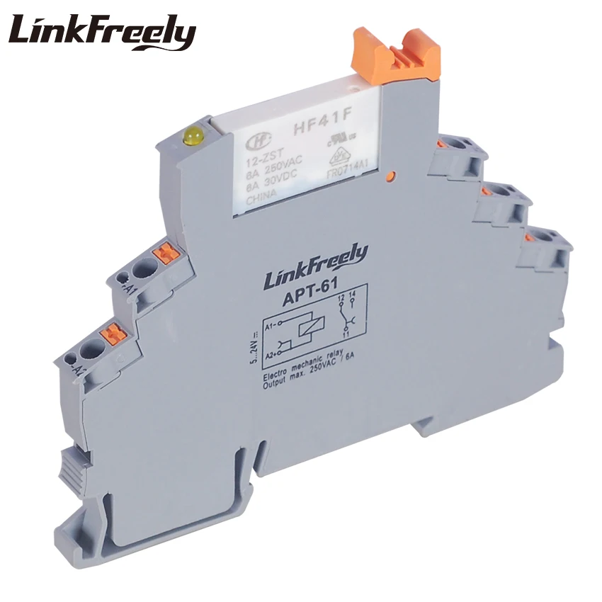 APT-61 10 шт. модуль реле с разъемом и плата общий положительный полюсный вход 12 в