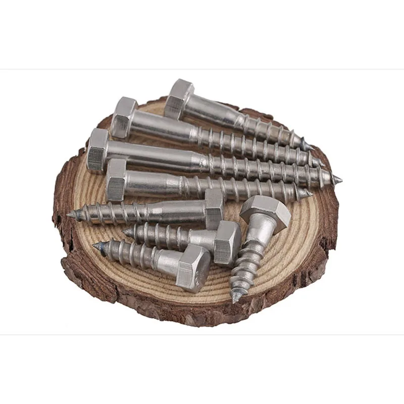 M6M8M10 304 нержавеющая сталь Hex Self Шуруп/DIN571 с шестигранной головкой древесины Болт 1